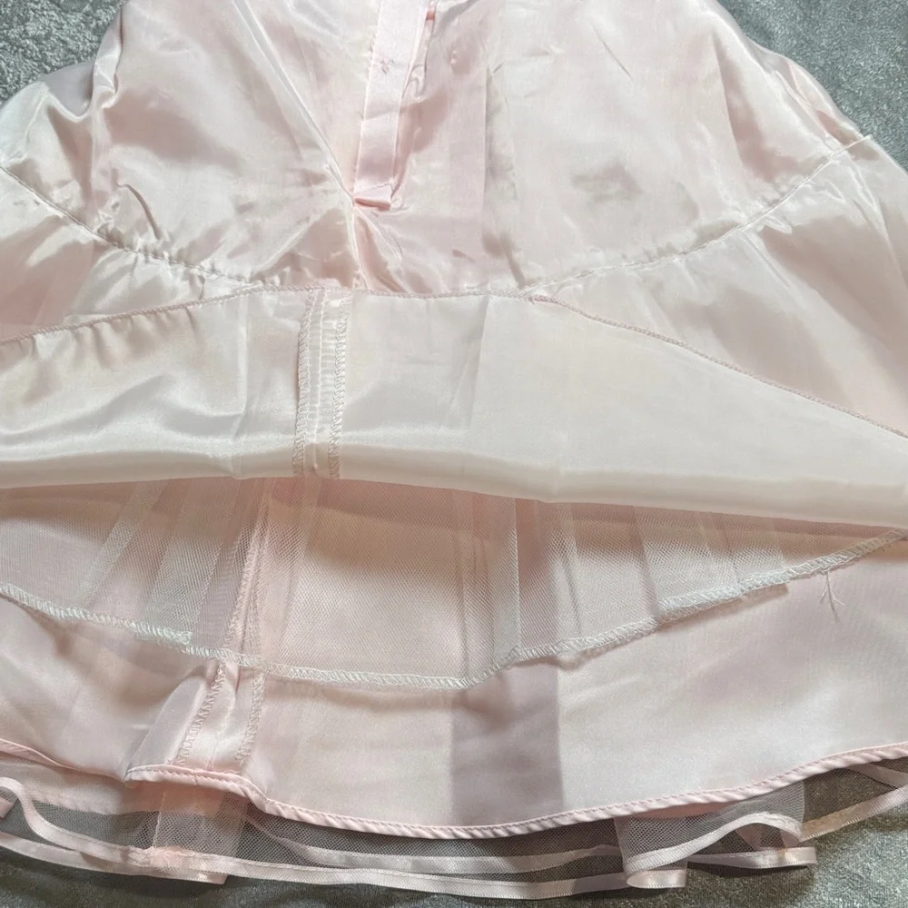 Rare Editions Ivory and Pink Formal Dress